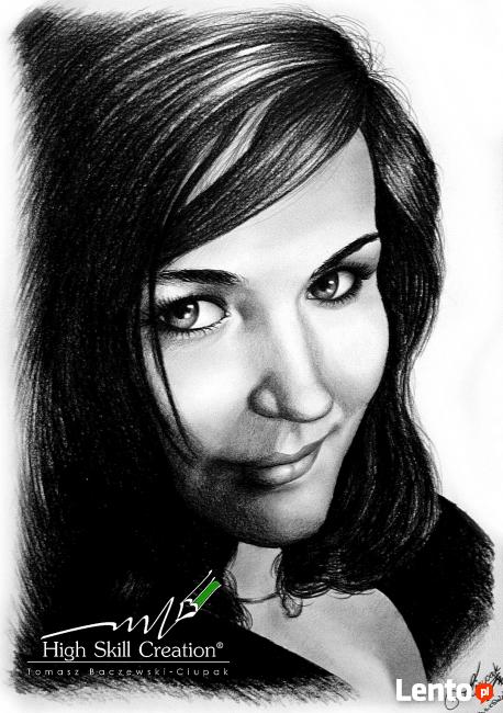 PORTRET RĘCZNIE WYKONANY ślubny rocznica prezent urodzinowy