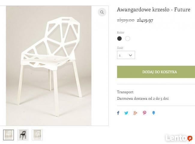 Nowoczesne geometryczne krzesło ! Meble do salonu