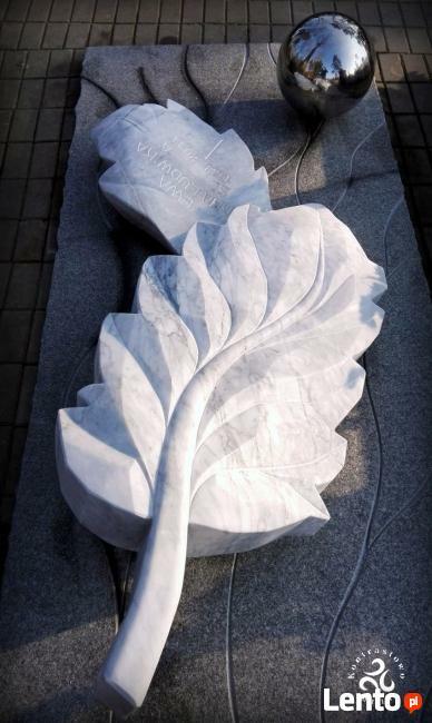 Nowoczesny nagrobek Kontrastowo