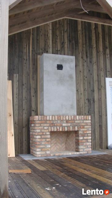 kominek otwarty zdun Warszawa palenisko otwarte budowa pieca