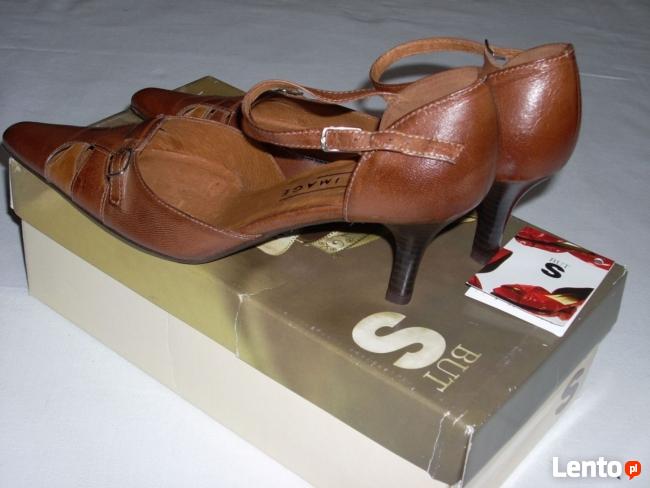 BUTS IMAGE Skórzane buty NOWE 37 Skóra vintage