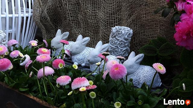 Dekoracja ozdoba do ogrodu-Figurka ogrodowa zajączek