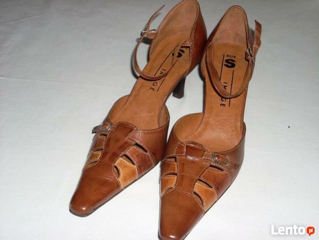 BUTS IMAGE Skórzane buty NOWE 37 Skóra vintage