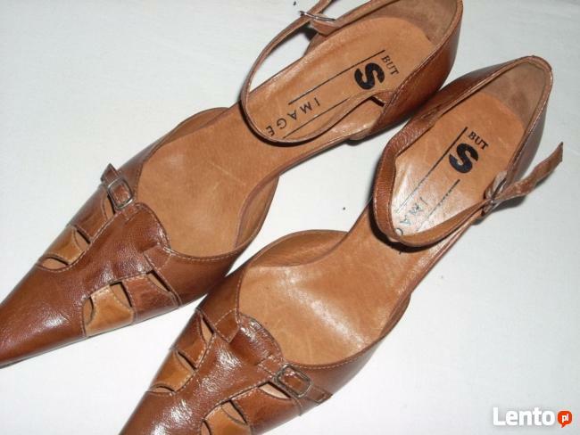 BUTS IMAGE Skórzane buty NOWE 37 Skóra vintage