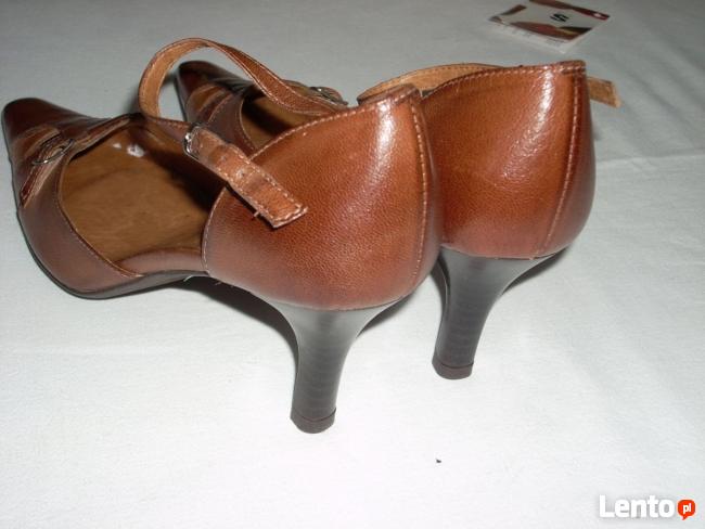 BUTS IMAGE Skórzane buty NOWE 37 Skóra vintage