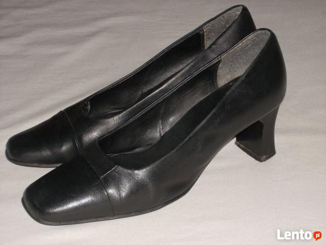 Clarks wygodne Skórzane czółenka 39 39,5