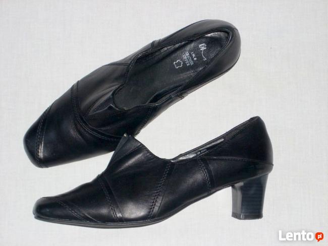 Bhs wygodne Skórzane czółenka 39 39,5