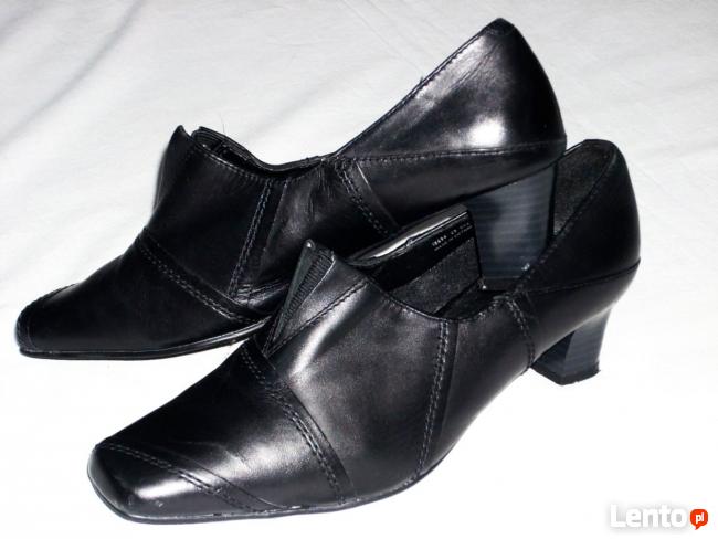Bhs wygodne Skórzane czółenka 39 39,5