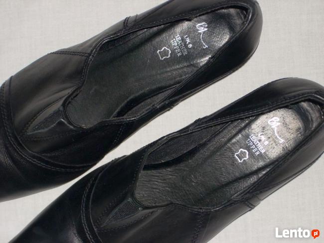 Bhs wygodne Skórzane czółenka 39 39,5