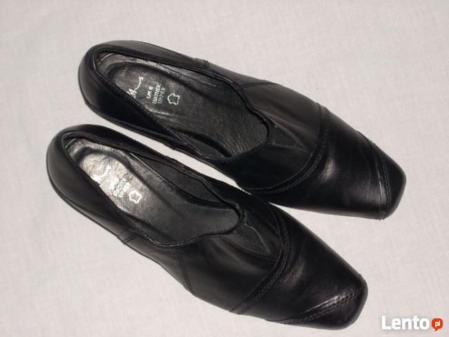 Bhs wygodne Skórzane czółenka 39 39,5