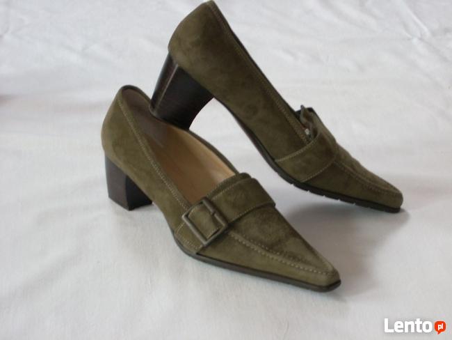 Unisa Skórzane Czółenka Buty j NOWE 38,5 39 vintage