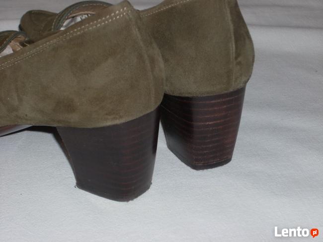 Unisa Skórzane Czółenka Buty j NOWE 38,5 39 vintage