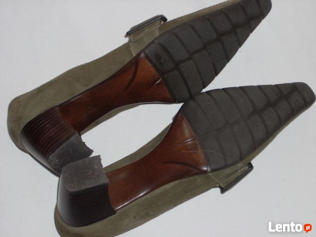 Unisa Skórzane Czółenka Buty j NOWE 38,5 39 vintage