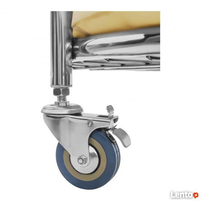 Wózek na pranie 230 litrów cylindryczny kółka hamulce