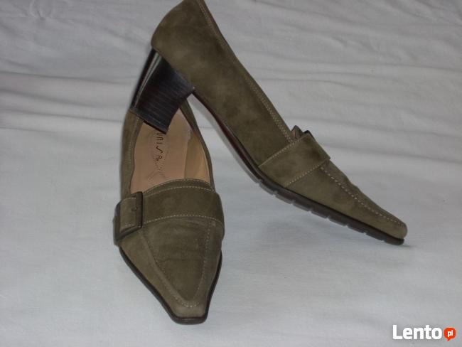 Unisa Skórzane Czółenka Buty j NOWE 38,5 39 vintage