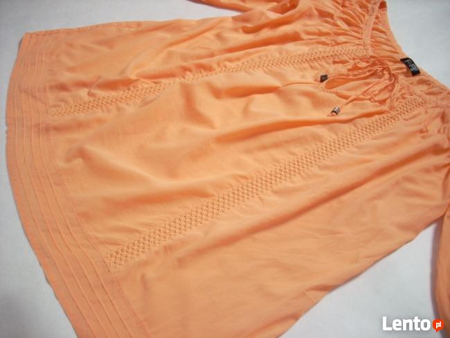 F&F luźna tunika marszczona Haft 42 44 xxl