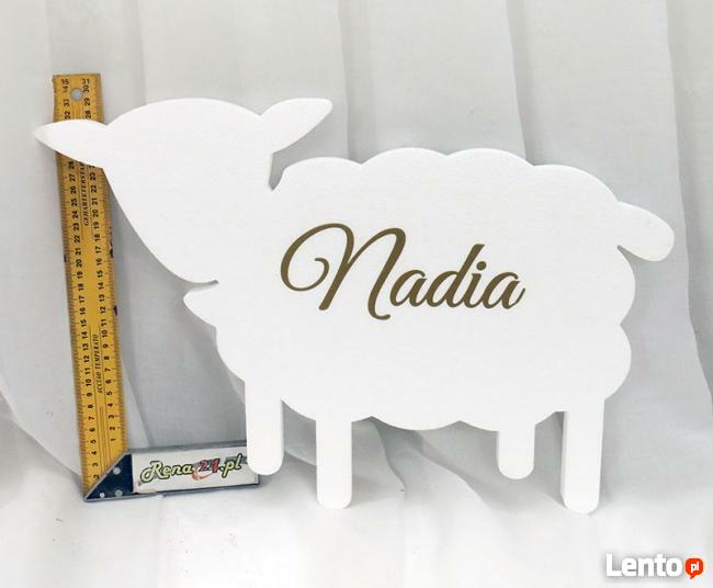 Baranek z imieniem dziecka-Pierwsza Komunia