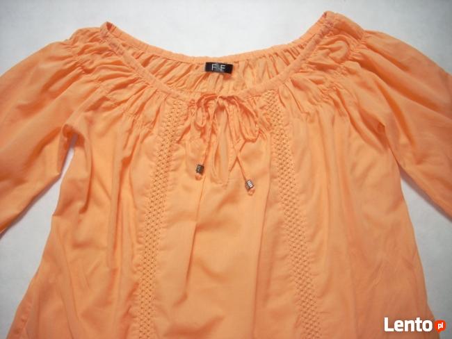 F&F luźna tunika marszczona Haft 42 44 xxl