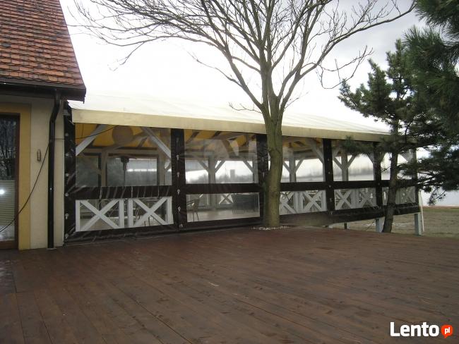 Przezroczyste okna ściany do tarasu kotary rolety foliowe