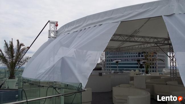 Przezroczyste okna ściany do tarasu kotary rolety foliowe