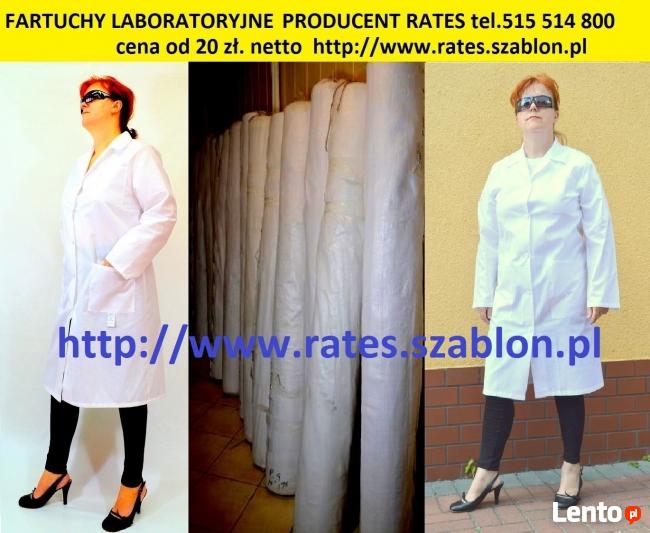Fartuchy laboratoryjne 30,00 zł.RATES.pl Producent Odzieży