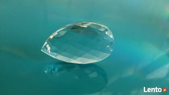 Wisior kryształowy- kryształ ŁEZKA 5 cm