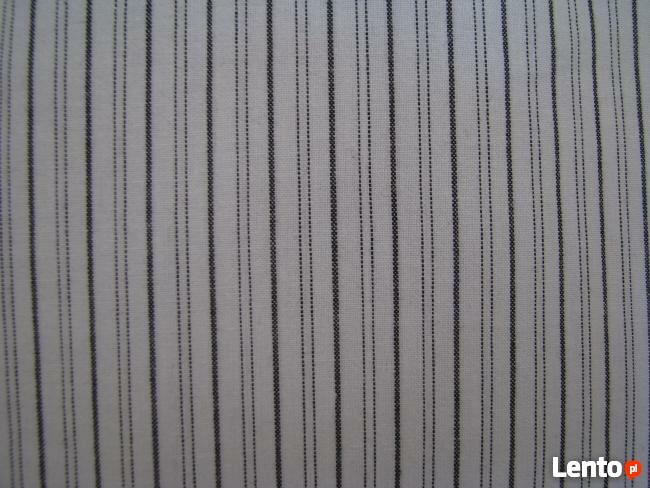 Koszula z długim rękawem biała w grafitowe paseczki Oxide XL