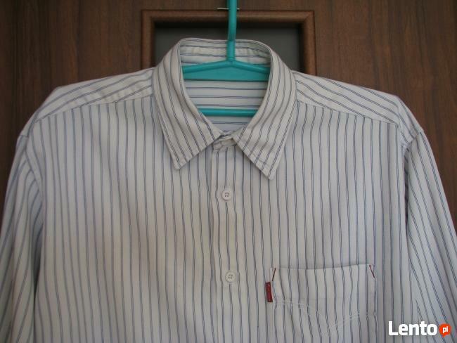 Koszula męska z długim rękawem, w paseczki, Lee Cooper, L