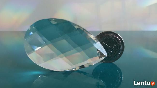 Wisior kryształowy- kryształ ŁEZKA 5 cm