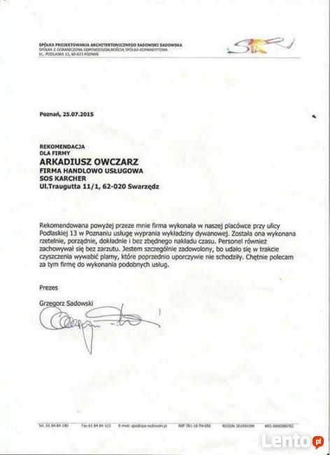 Czyszczenie dywanów,pranie tapicerki POZNAŃ I OKOLICE !