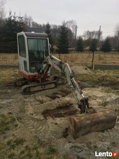 Minikoparka usługi minikoparką wywrotka Skawina Kraków