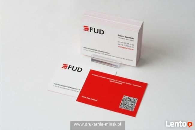 Reklama drukarnia mińsk mazowiecki wizytówki