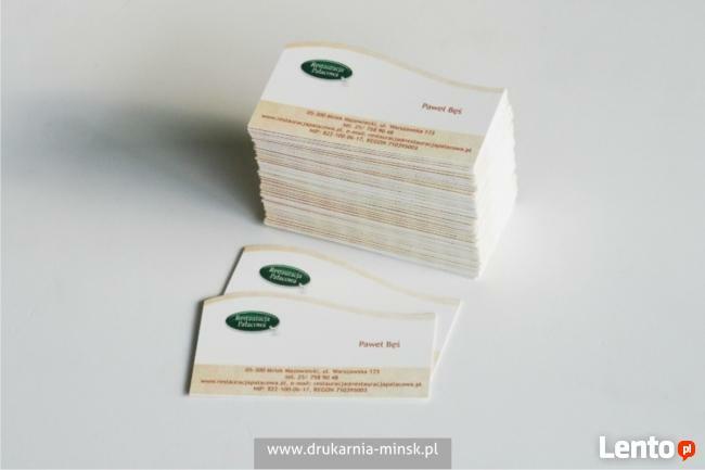 Reklama drukarnia mińsk mazowiecki wizytówki