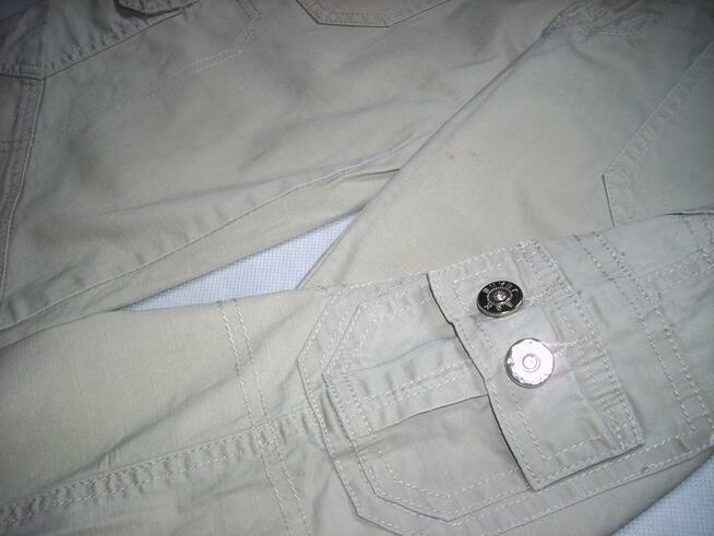 B&K spodnie 4/5 Bojówki Haft J NOWE 34 36