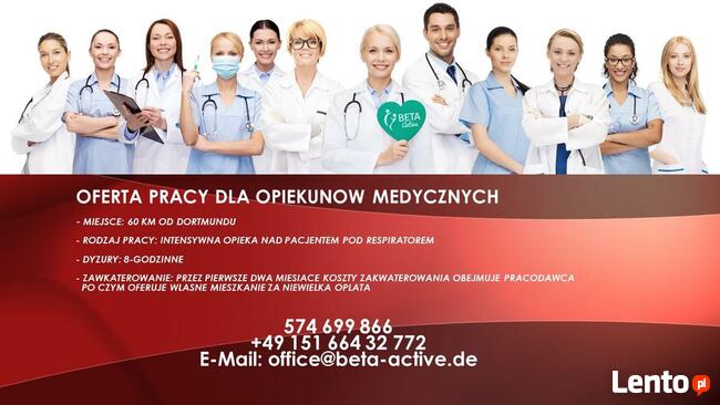 Praca w Niemczech – opiekun medyczny