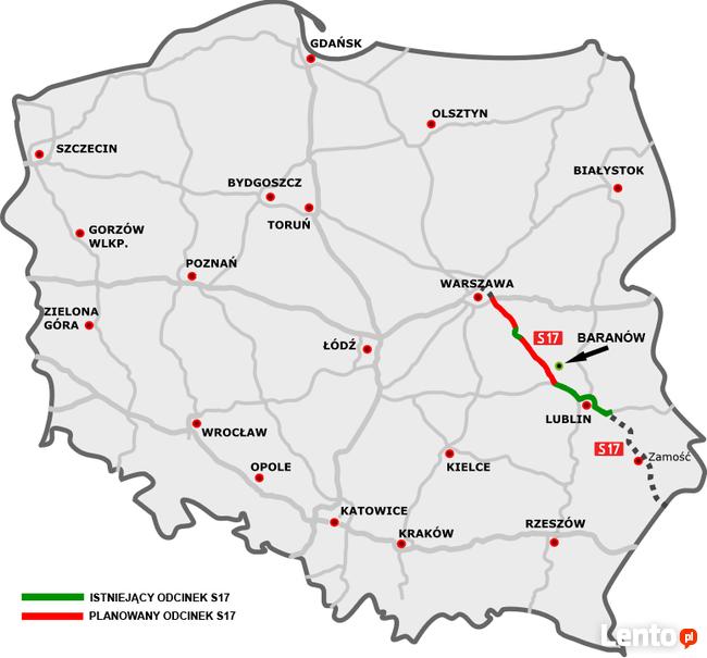 Kopalnia piasku w Baranowie przy S17, 0,5 zł za tonę kopalin