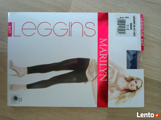 MARILYN legginsy z połyskiem 100 DEN. Kolor marine