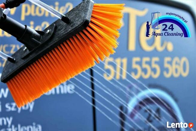 Mycie szyb, okien, przeszkleń, witryn wodą demineralizowaną