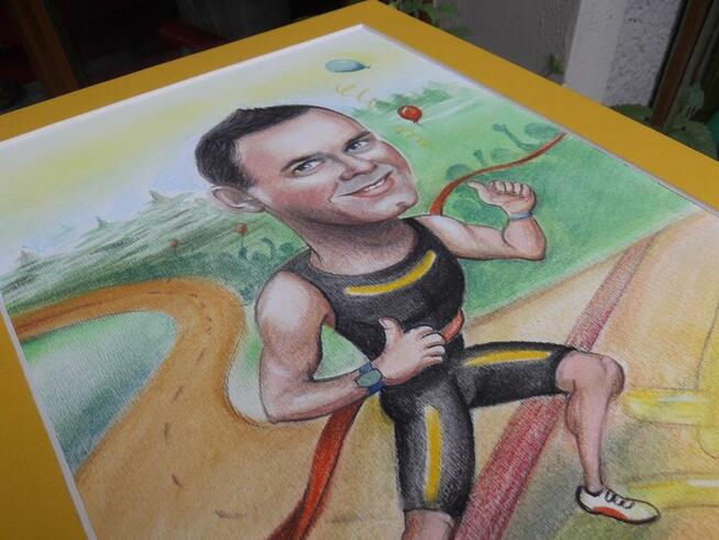 Karykatura w passe-partout.