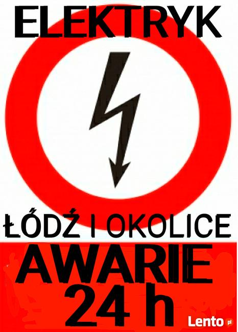 Elektryk 24h/7 cała Łódź awarie-instalacje-uprawnienia-tanio