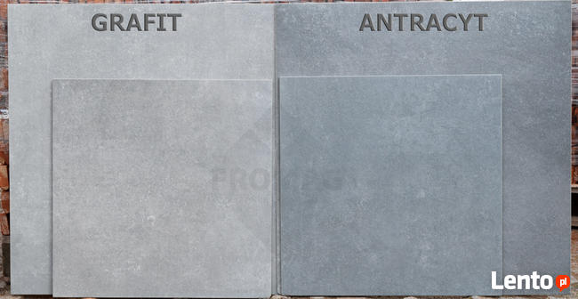 Płytki gresowe na podłogę ścianę Monetgo Antracyt jak beton