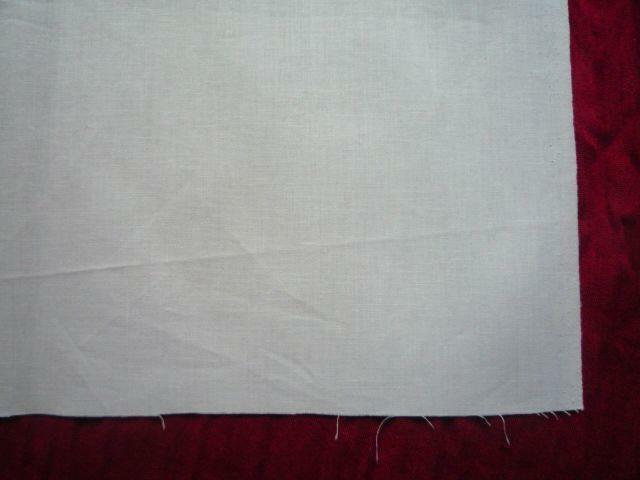 Materiał 150x85cm Białe Płótno Bawełna Tkanina Kupon