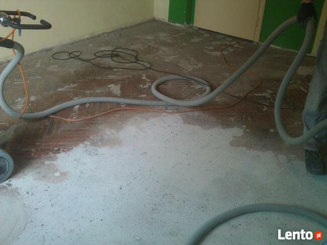 SZLIFOWANIE subitu po parkiecie, frezowanie kleju, usuwanie