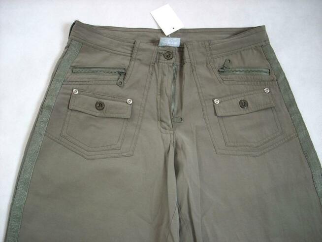 Spodnie 4/5 Rybaczki Bojówki nowe 36