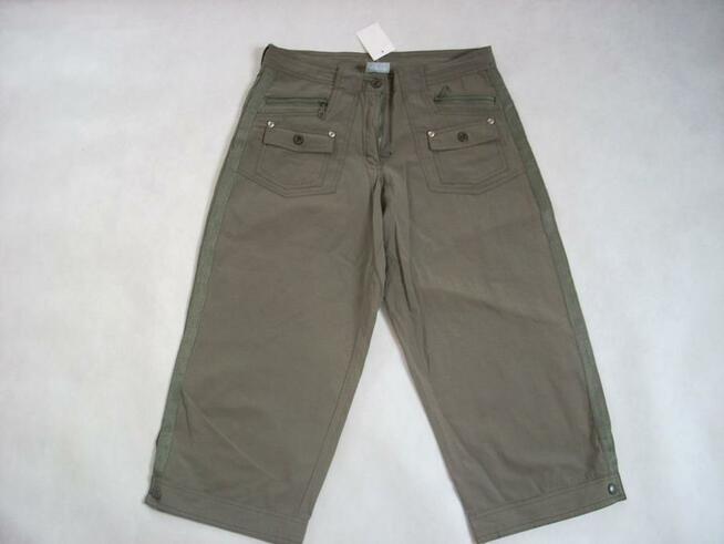 Spodnie 4/5 Rybaczki Bojówki nowe 36