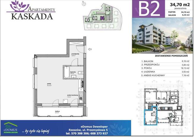 Mieszkanie 34 m2 - Rzeszów