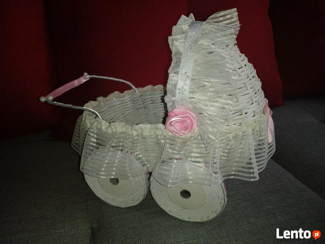 wózeczek z papierowej wikliny