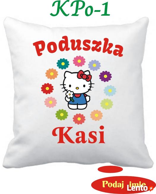 Poduszka HELLO KITTY imię Gratis prezent imieniny urodziny