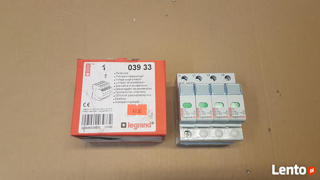 Ogranicznik przepięć 4P 40kA 1,8kV Legrand nr kat. 03933