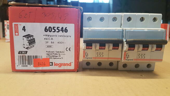 Wyłącznik nadprądowy S303-B6 Legrand